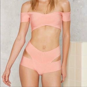NWOT Nasty Gal On The Tight Side Bandage Swimsuit